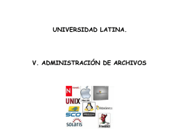 administración de archivos - Docencia FCA-UNAM