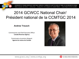 Canada Revenue Agency - gcwcc