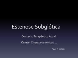 Estenose Subglotica