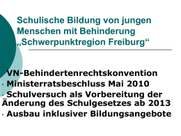 Auftaktveranstaltung der „Schwerpunktregion Freiburg“