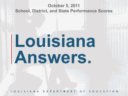 Statewide Results - Louisiana Department of Education