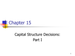 Capital Structure, PowerPoint Show