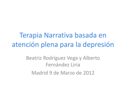 Terapia Narrativa basada en atención plena para la depresión