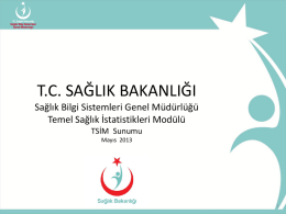 TSIM - Bursa Halk Sağlığı Müdürlüğü