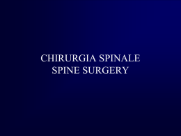 chirurgia spinale - Dottor Giuseppe D`Aliberti Neurochirurgo