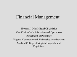Financial Management - Association of Pathology Chairs