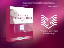 Diapositiva 1 - Asociación Colombiana de Neonatología