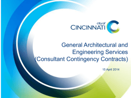 City of Cincinnati, Department of Transportation & Engineering