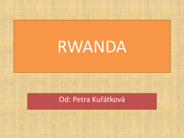 Rwanda - Petra Kuřátková
