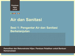 Pengelolaan Sumberdaya Air Terpadu