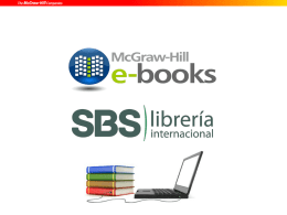 Presentación de libros electrónicos Editorial McGraw-Hill