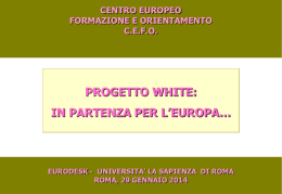 Eurodesk Italy Presentazioni - Cefo Centro Europeo Formazione e