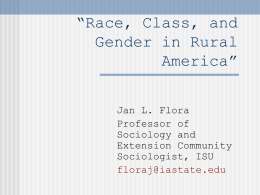 Race, Gender and Class in America