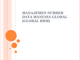 TM I SDM Kunci Menuju Pasar Global