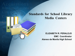 Standards for Sch Lib Media Centers