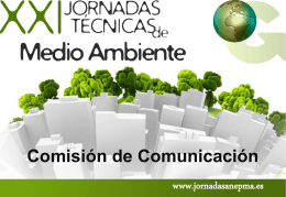 comisión de comunicación - XXII Jornadas Técnicas ANEPMA