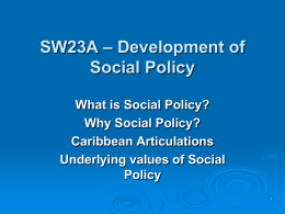 Social Policy Defined and Discussed