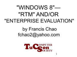 Windows 8 Enterprise Evaluation