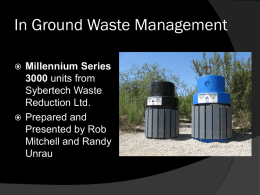 Presentation - Sybertech Waste Reduction Ltd.