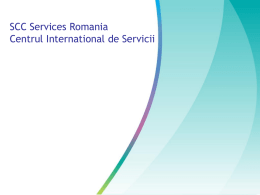 SCC SERVICES Romania
