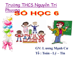 (- 3) + (- 2) - THCS Nguyễn Tri Phương