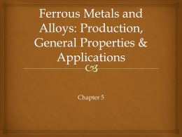 Ferrous Metals and Alloys - Ivy Tech -