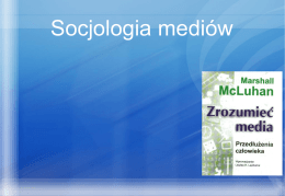 Prezentacja Socjologia mediów