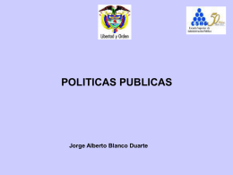 políticas públicas