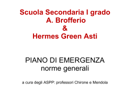 piano di emergenza