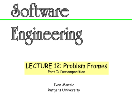 Problem Frames - ECE