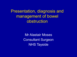 Presentation, diagnosis and management of