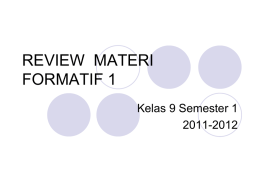 REVIEW MATERI FORMATIF 1