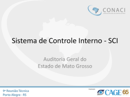 Anderson Escobar: Sistema de Controle Interno – SCI