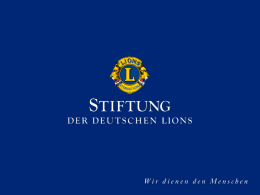 PowerPoint-Präsentation - Lions Club Deutschland