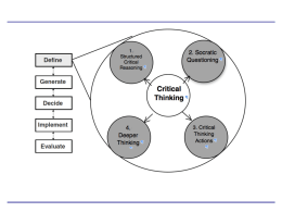 Structured Critical Reasoning (SCR)