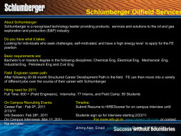 Schlumberger Oilfield Services
