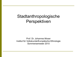 Prof. Dr. Moser: Stadtanthropologische Perspektiven 4