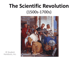 The Scientific Revolution (1543-1660)