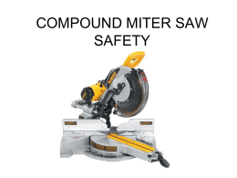 COMPOUND MITER SAW SAFETY