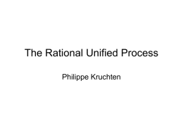The Rational Unified Process