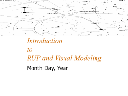Introduction to RUP and Visual Modeling