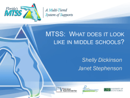 MTSS for Middle School Assistant Principal`s