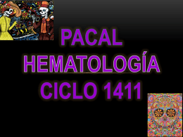 PACAL HEMATOLOGÍA CICLO 1411