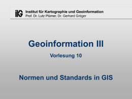 X - Institut für Geodäsie und Geoinformation der Universität Bonn
