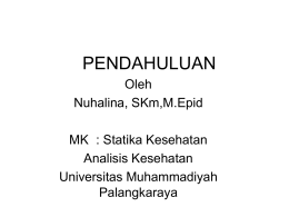 kuliah I - Universitas Muhammadiyah Palangkaraya
