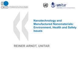 Nanotechnology and Manufactured Nanomaterials