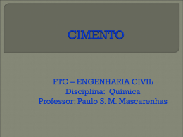 CIMENTO - Engenharia Civil