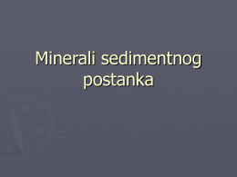 Minerali sedimentnog postanka
