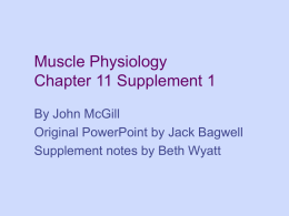 Muscle Physiology