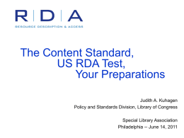 PPT - Joint Steering Committee for Development of RDA